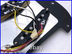 Genuine MIM Player II Fender LOADED PICKGUARD Strat Pickup Set SSS Black