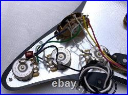 Genuine MIM Player II Fender LOADED PICKGUARD Strat Pickup Set SSS Black