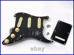 Genuine MIM Player II Fender LOADED PICKGUARD Strat Pickup Set SSS Black