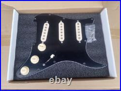 Gilmour-Style Strat Loaded Pickguard DSOTM Tone Black 3-Ply Dark Moon