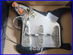 Gilmour-Style Strat Loaded Pickguard DSOTM Tone Black 3-Ply Dark Moon