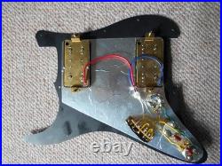 Gretsch Humbucker Pickups Loaded On Strat/stratocaster Style Pickguard/excellent