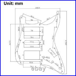 Guitar Prewired Loaded Pickguard Alnico 5 Humbucker Pickups Set for Fender Strat