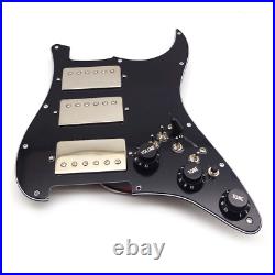 HHH Prewired Loaded Pickguard Ainico 5 Humbucker Pickups for Fender Strat Guitar HHH Prewired Loaded Pickguard Ainico 5 Humbucker Pickups for Fender Strat Guitar