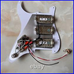 HHH Prewired Loaded Pickguard Ainico 5 Humbucker Pickups for Fender Strat Guitar