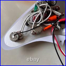 HHH Prewired Loaded Pickguard Ainico 5 Humbucker Pickups for Fender Strat Guitar