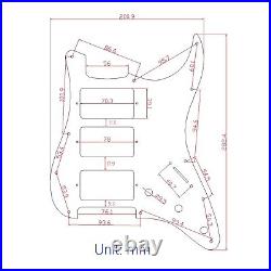 HHH Prewired Loaded Pickguard Ainico 5 Humbucker Pickups for Fender Strat Guitar HHH Prewired Loaded Pickguard Ainico 5 Humbucker Pickups for Fender Strat Guitar