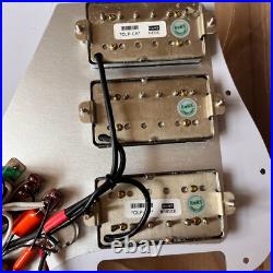 HHH Prewired Loaded Pickguard Ainico 5 Humbucker Pickups for Fender Strat Guitar