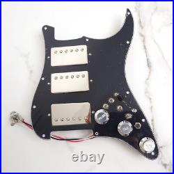 HHH Prewired Loaded Pickguard Alnico 5 Humbucker Pickups for Fender Strat Guitar