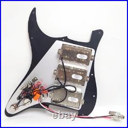 HHH Prewired Loaded Pickguard Alnico 5 Humbucker Pickups for Fender Strat Guitar