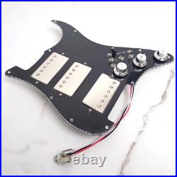 HHH Prewired Loaded Pickguard Alnico 5 Humbucker Pickups for Fender Strat Guitar