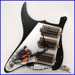 HHH Prewired Loaded Pickguard Humbucker Pickups for Fender Strat Guitar