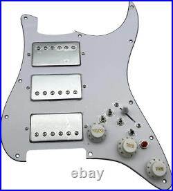HHH Prewired Loaded Pickguard with Humbucker Pickups for Fender Strat Guitar