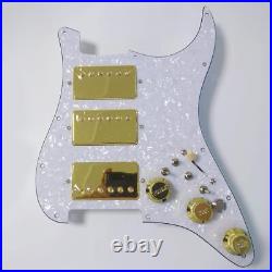 HHH Prewired Loaded Pickguard with Humbucker Pickups for Fender Strat Guitar HHH Prewired Loaded Pickguard with Humbucker Pickups for Fender Strat Guitar