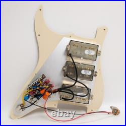 HHH Prewired Loaded Pickguard with Humbucker Pickups for Fender Strat Guitar