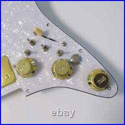 HHH Prewired Loaded Pickguard with Humbucker Pickups for Fender Strat Guitar HHH Prewired Loaded Pickguard with Humbucker Pickups for Fender Strat Guitar