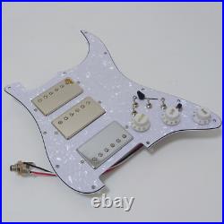 HHH Prewired Loaded Pickguard with Humbucker Pickups for Fender Strat Guitar