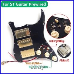 HHH Prewired Loaded Pickguard with Humbucker Pickups for Fender Strat Guitar
