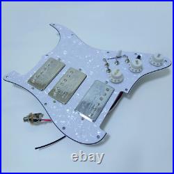 HHH Prewired Loaded Pickguard with Humbucker Pickups for Fender Strat Guitar