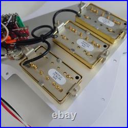 HHH Prewired Loaded Pickguard with Humbucker Pickups for Fender Strat Guitar HHH Prewired Loaded Pickguard with Humbucker Pickups for Fender Strat Guitar