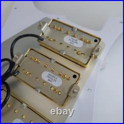 HHH Prewired Loaded Pickguard with Humbucker Pickups for Fender Strat Guitar HHH Prewired Loaded Pickguard with Humbucker Pickups for Fender Strat Guitar