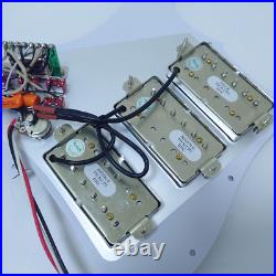HHH Prewired Loaded Pickguard with Humbucker Pickups for Fender Strat Guitar