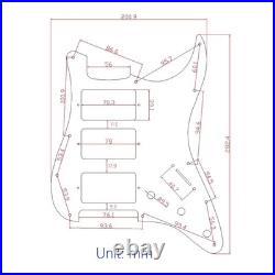 HHH Prewired Loaded Pickguard with Humbucker Pickups for Fender Strat Guitar
