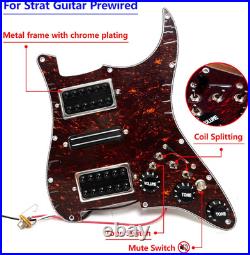 HSH Guitar Multifunction Loaded Prewired Pickguard Fit Stratocaster Strat