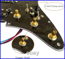 HSH Prewired Loaded Pickguard with Alnico 5 Pickups for Fender Strat Guitar