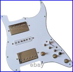 HSH Prewired Loaded Strat Pickguard Alnico 5 Humbucker Pickups Set for Fender ST HSH Prewired Loaded Strat Pickguard Alnico 5 Humbucker Pickups Set for Fender ST