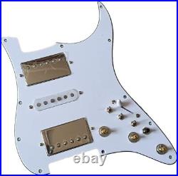 HSH Prewired Loaded Strat Pickguard Alnico 5 Humbucker Pickups Set for Fender ST