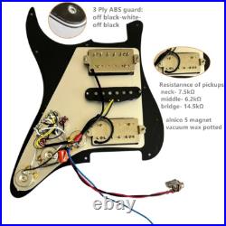 HSH Prewired Strat Guitar Pickguard Loaded Alnico V Humbucker Pickup CTS Pots HSH Prewired Strat Guitar Pickguard Loaded Alnico V Humbucker Pickup CTS Pots