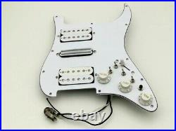 HSH White Guitar Loaded Prewired Pickguard Multi Sound For Stratocaster Strat