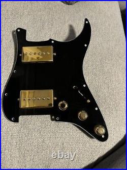 Hh loaded strat pickguard With Seymour Duncan Phat Cat Humbuckers