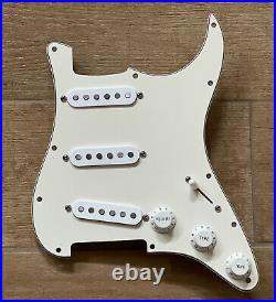 Klein 1974 Epic Series Strat Pickup Set Prewired Loaded Pickguard Guitar White