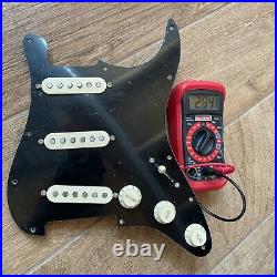 Klein S8 David Gilmour Black Strat Pickup Set Prewired Loaded Pickguard Guitar