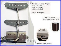 LAMSAM Fully Loaded Strat Style Guitar Pickguard, Prewired Pick Guard SSH Pickup
