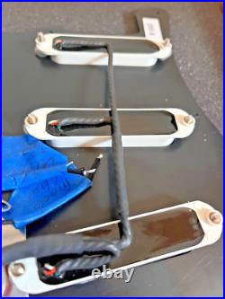 Lace Sensor 44513-02 Blue/Silver/Red Loaded Stratocaster Pickguard Black