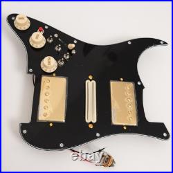Left Hand Prewired Loaded Pickguard for Fender Strat Guitar, 11 Hole, Alnico 5
