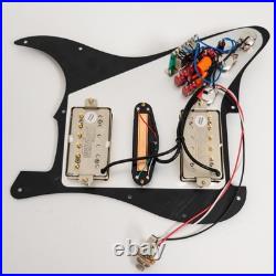 Left Hand Prewired Loaded Pickguard for Fender Strat Guitar, 11 Hole, Alnico 5