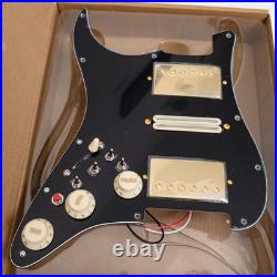 Left Hand Prewired Loaded Pickguard for Fender Strat Guitar, 11 Hole, Alnico 5