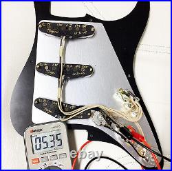 Left Handed Fender Stratocaster Loaded Pickguard SRV Hand Wound Shielded Pickups