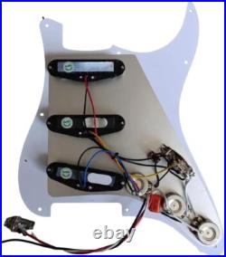 Left-Handed SSS Prewired Strat Guitar Pickguard Set Loaded Strat Scratchplate