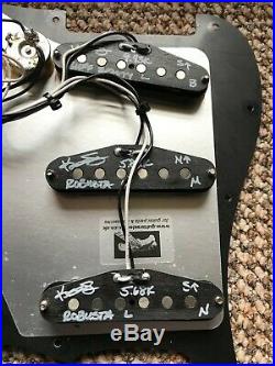 Left Handed Stratocaster Strat Loaded Pickguard Custom USA Hand Wound Pickups
