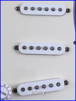 Lefty 2002 Genuine Fender Aged Relic Strat Guitar Left Pickups Loaded Pickguard