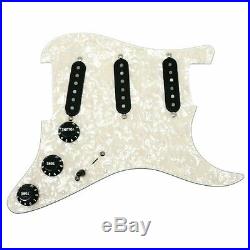 Lindy Fralin Loaded Strat Pickguard Blues Special Black / White Pearl OrAnyColor