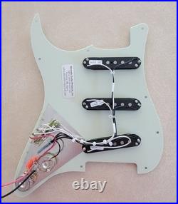 Loaded Pickguard for Fender Strat 11 hole, Calibrated Seymour Duncan Set SSL6