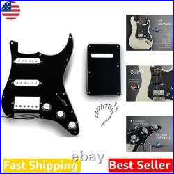 Loaded SSH Strat Pickguard Black Alnico V Pickups Wax Potted 500k Pots