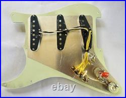 Loaded Strat Pickguard Relic Custom Hand-Wound Alnico 2 Pickups, fits Fender