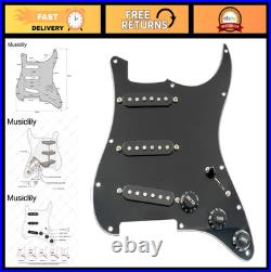 Loaded Strat Pickguard with Alnico 5 Pickups for Squier & American Strat, 3Ply B